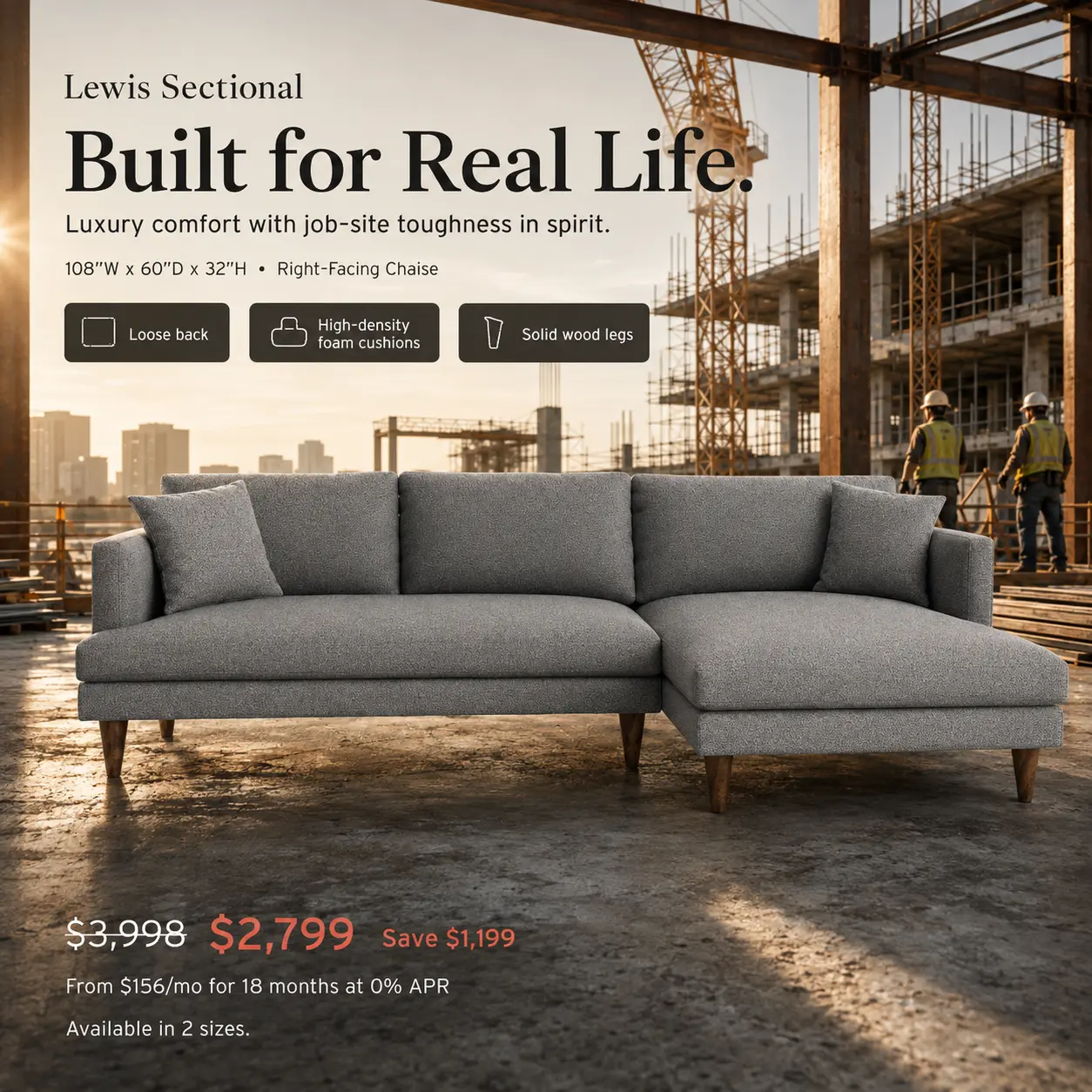Built for Real Life campaign, square format