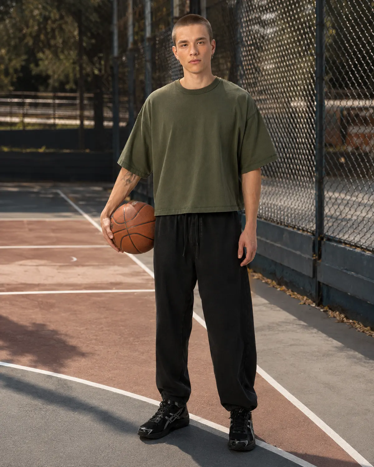 RSQ Men's Baggy Crop Tee