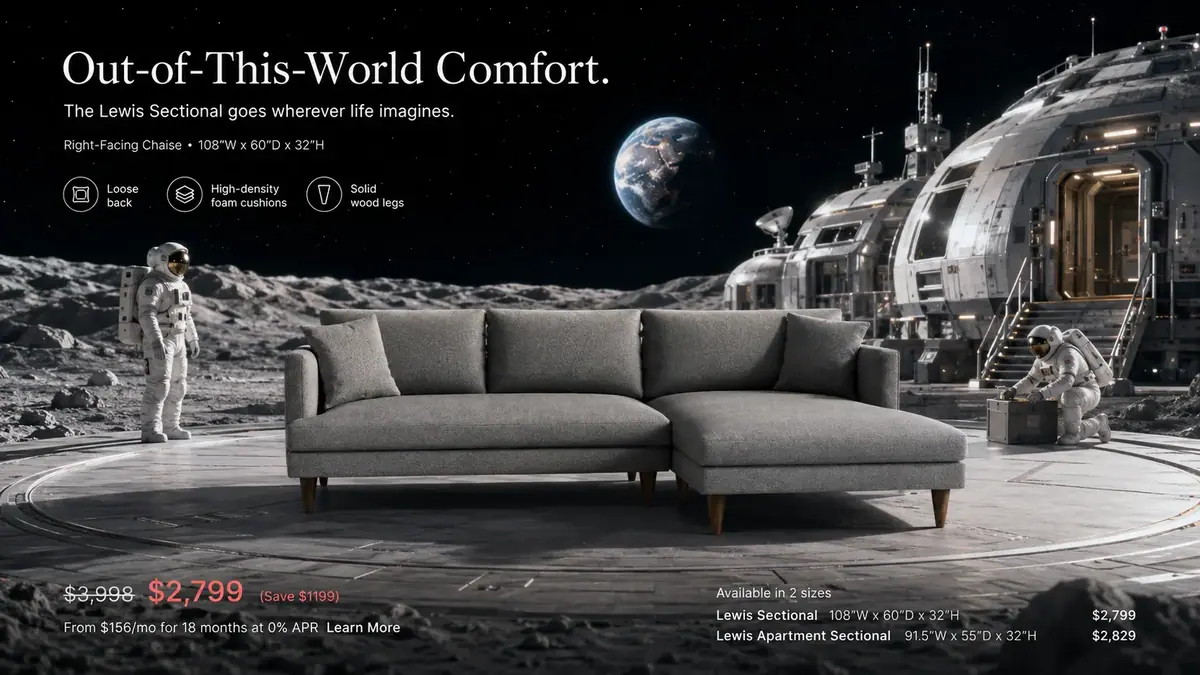 Lewis Sectional at a lunar base