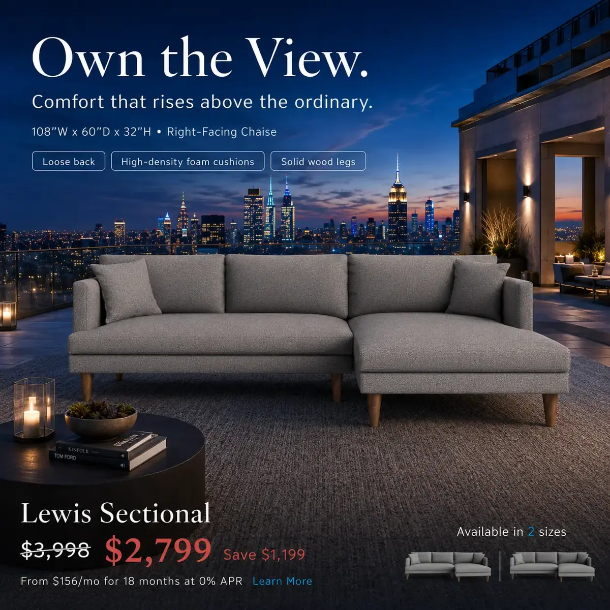 Own the View campaign, square format